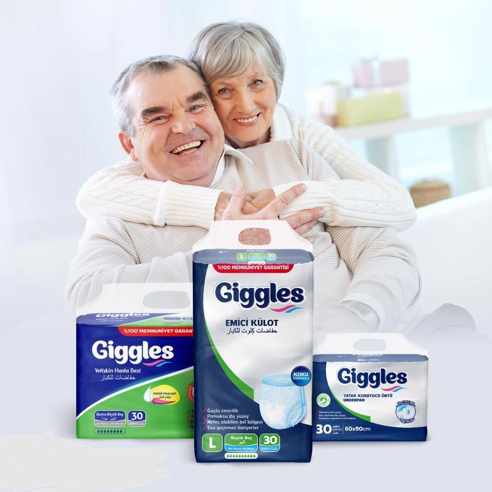 Giggles Adult Diapers Medium 30 Diapers
