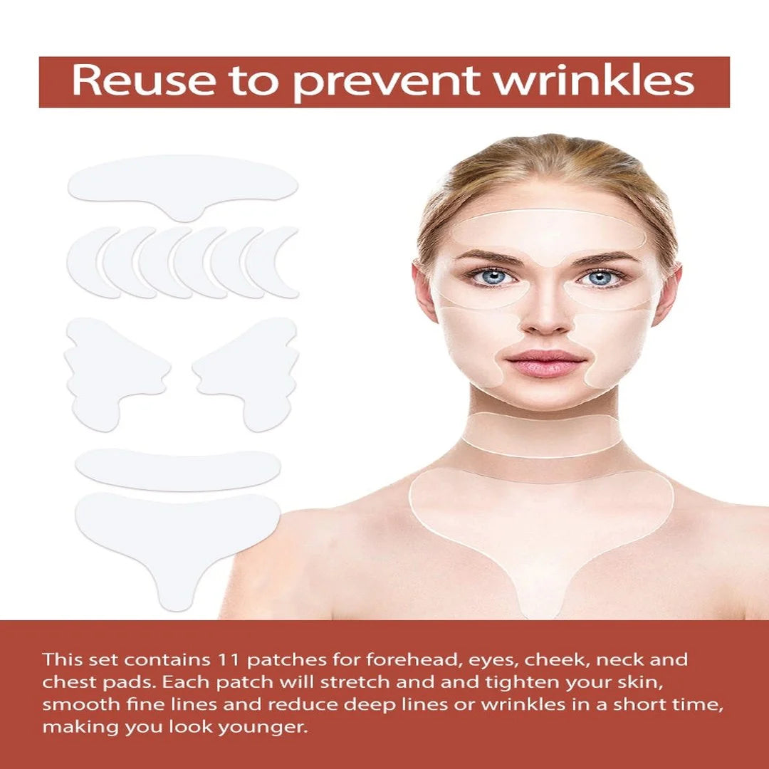 Anti-wrinkle silicone pads