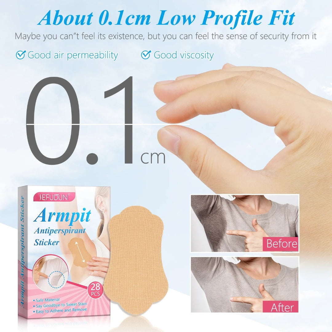 Armpit Antiperspirant Sticker