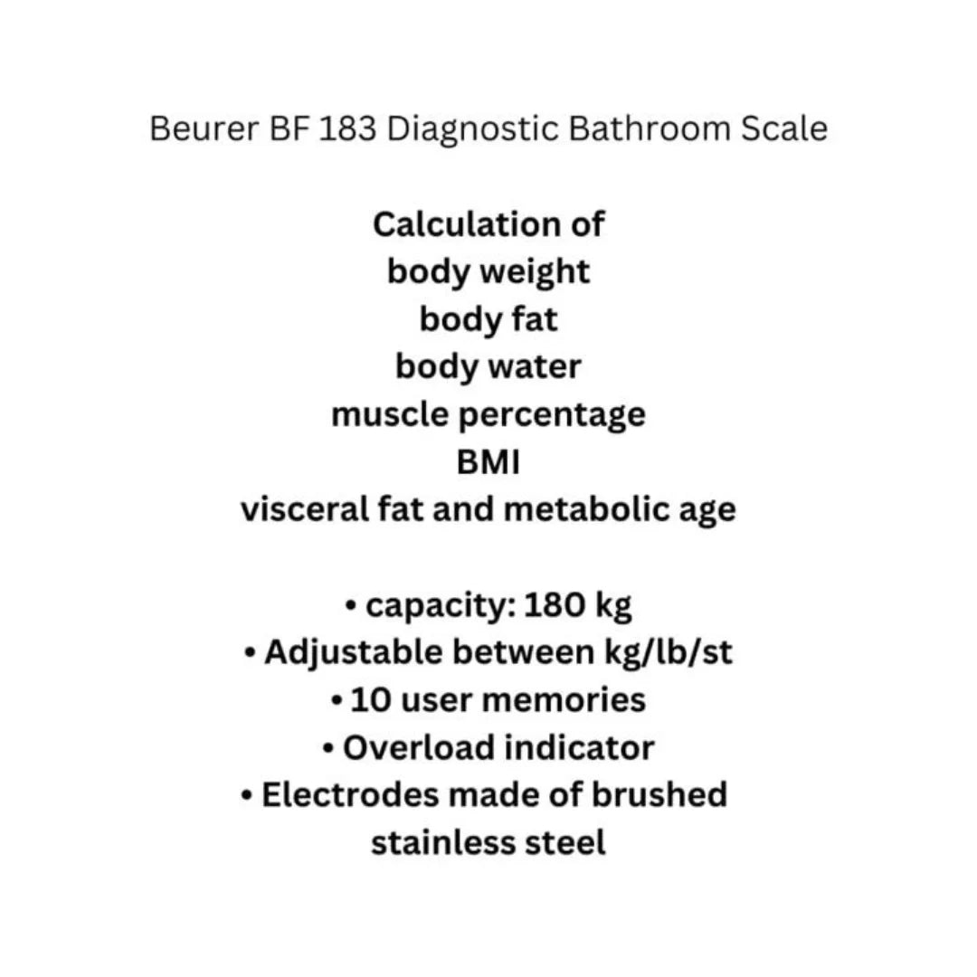 Beurer Diagnostic Bathroom Scale