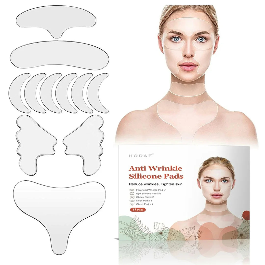 Anti-wrinkle silicone pads