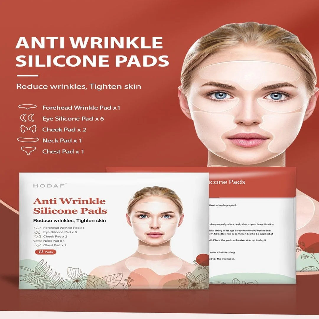 Anti-wrinkle silicone pads