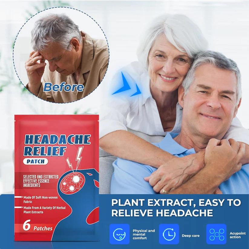 Natural Headache Relief Patch – Soothing Comfort with Plant Extracts