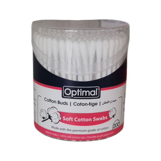 Optimal Soft Cotton Swabs 200 Pcs