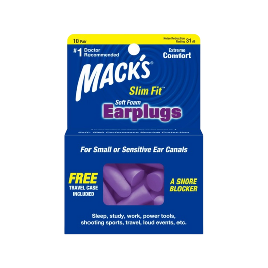 MACK'S Slim Fit Soft Foam Earplugs - Noise Reduction 31 dB