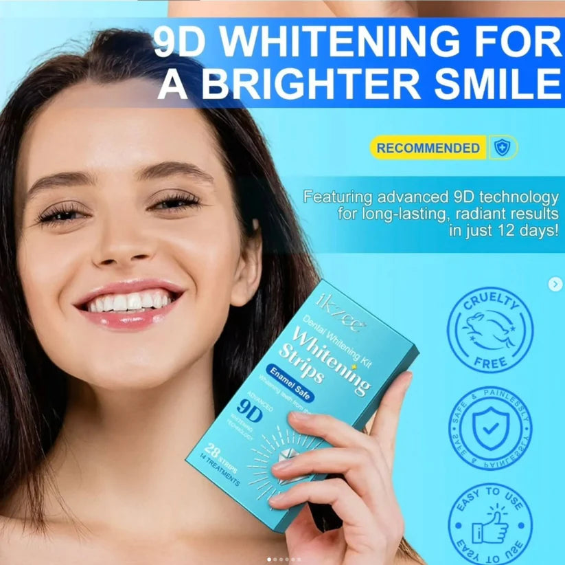 Teeth Whitening Strips – Safe, Effective ; Non-Sensitive Formula