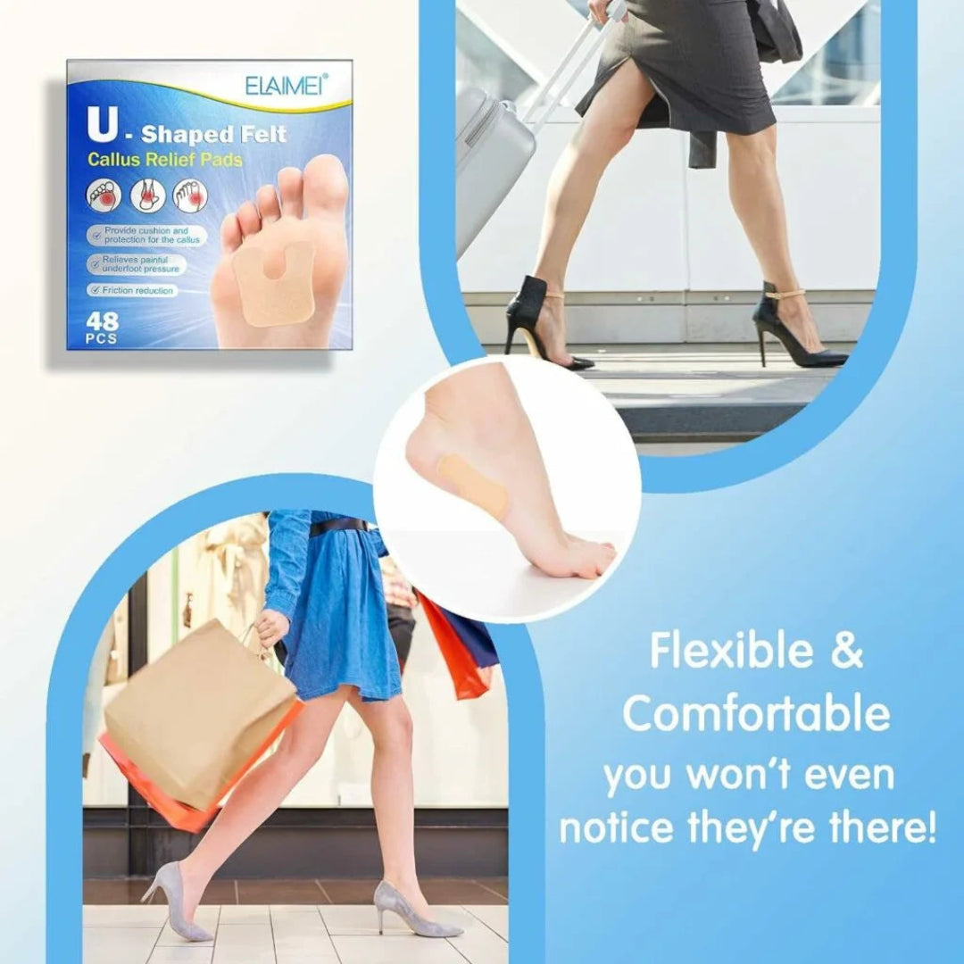 U-shape Felt Callus Relief Pads