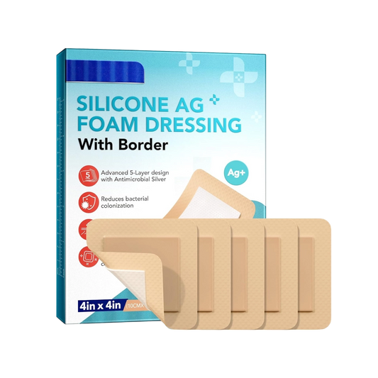Silicone Foam Dressing With Silver AG+