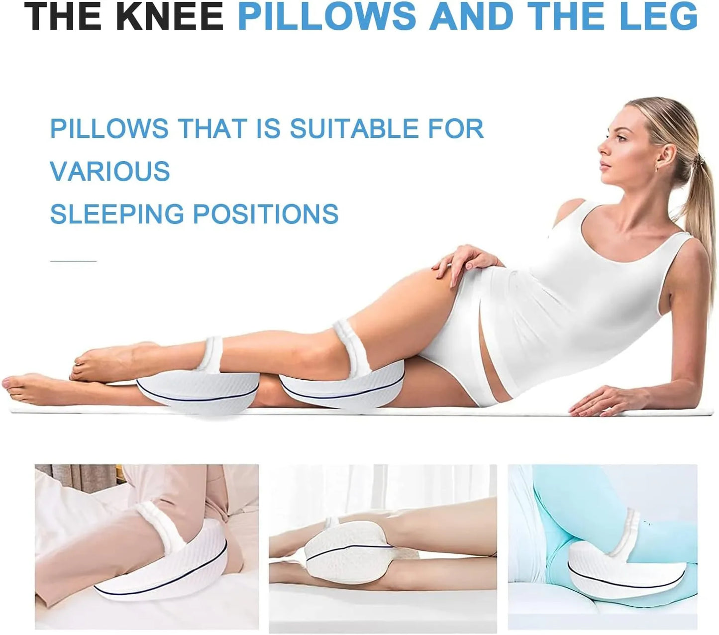 Orthopedic Memory Foam Knee Pillow