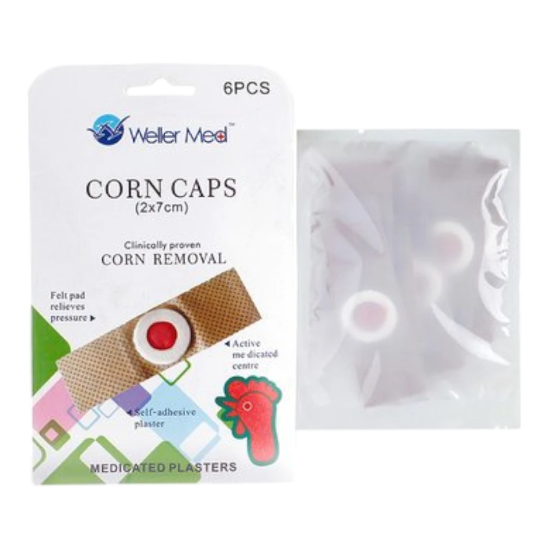 Weller Med Corn Caps - 6 Pcs