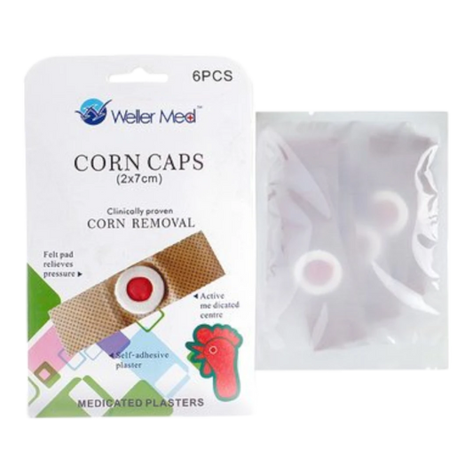 Weller Med Corn Caps - 6 Pcs