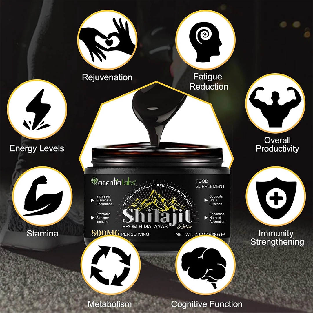 Shilajit Resin Himalayan Pure Extract - 800mg