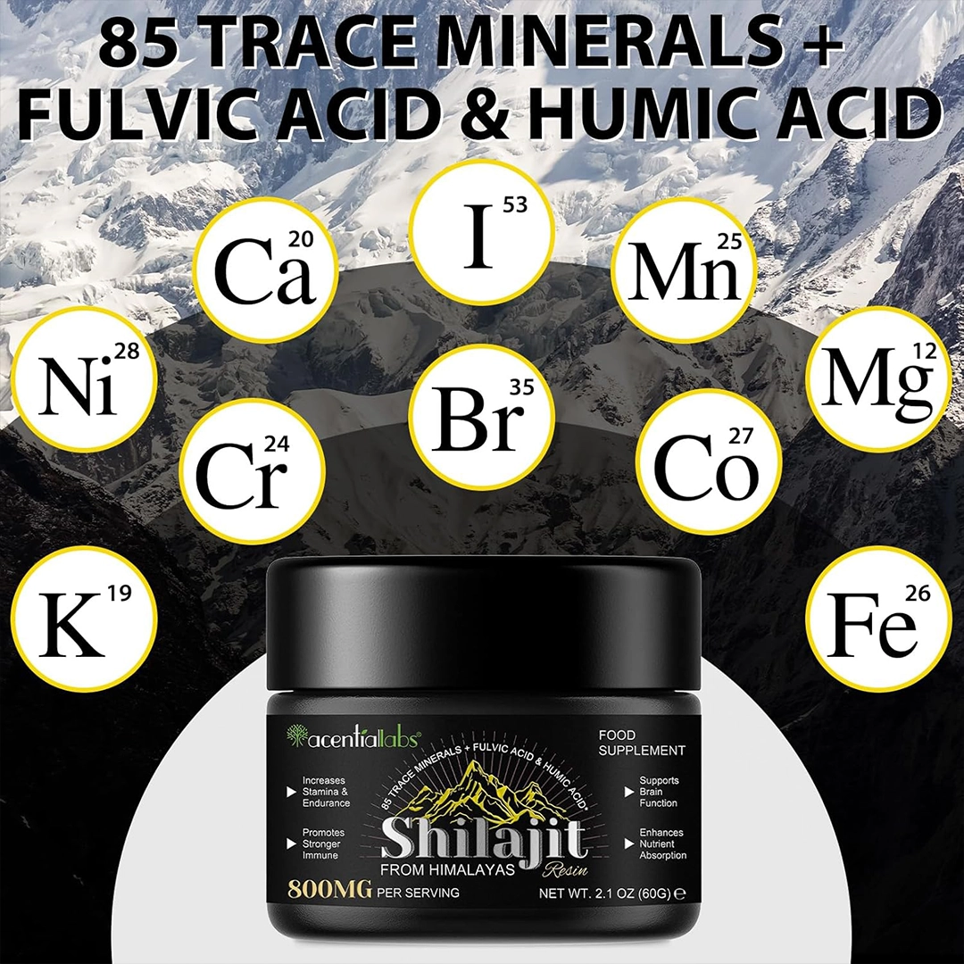 Shilajit Resin Himalayan Pure Extract - 800mg