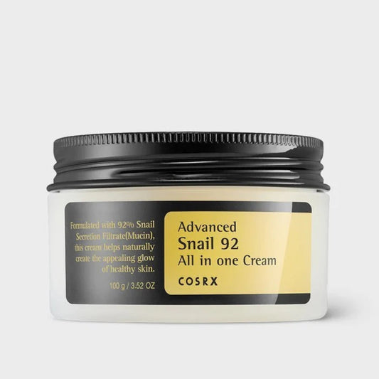 Cosrx Advanced Snail 92 All in One Cream jar on a white background