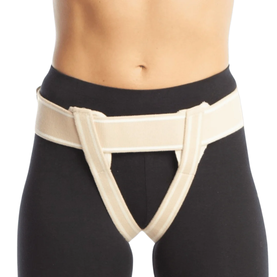 Support Line Bilateral Inguinal Hernia Support Belt Flexible Cotton Fabric