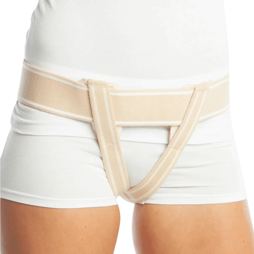 Support Line Bilateral Inguinal Hernia Support Belt Flexible Cotton Fabric