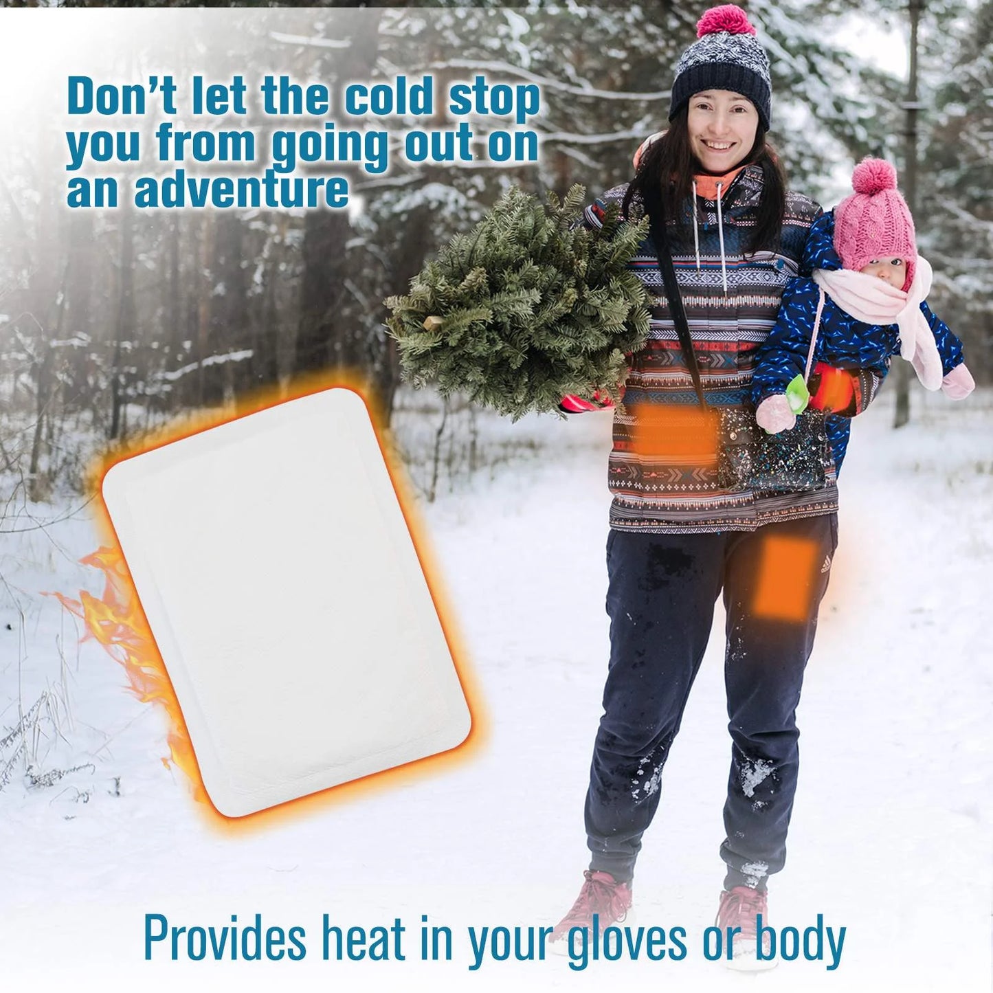 Sefudun Body & Hand Warmers – 10 Pieces  | Shake to Activate | Provides Up to 18 Hours of Heat | Self-Adhesive for Easy Use