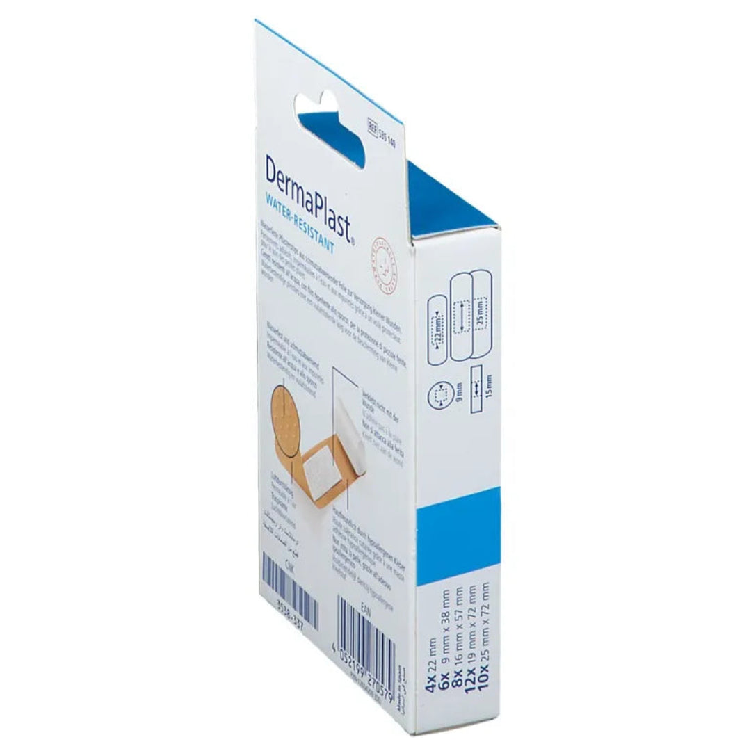 DermaPlast packaging on a white background