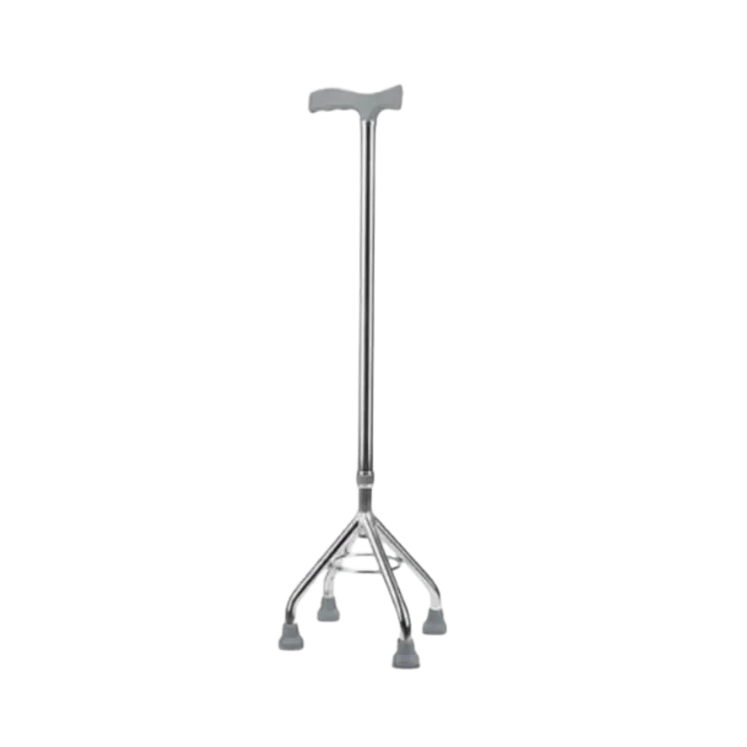 Adjustable Walking Stick with 4-Leg Base