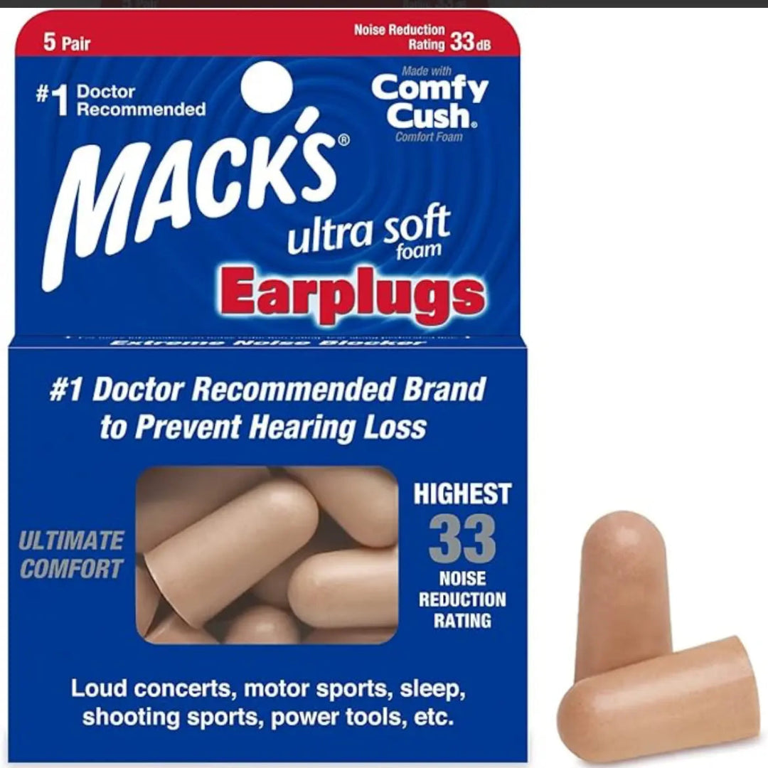 Macks earplugs 33db