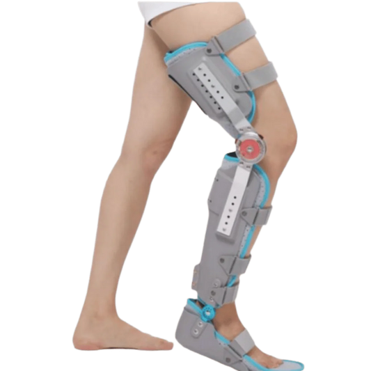 Medimatrx Adjustable Knee Prosthesis Splint With Hinged Brace