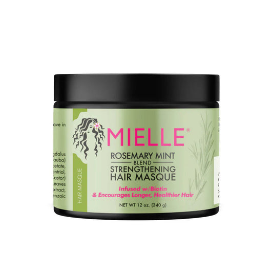 Mielie Rosemary Mint Blend Strengthening Hair Masque jar on a white background