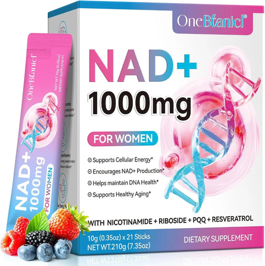 NAD+ Liquid Supplement for Women | 1000mg