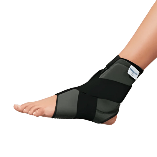 Neoprene Ankle Support Brace With Anatomical Plates And Compression