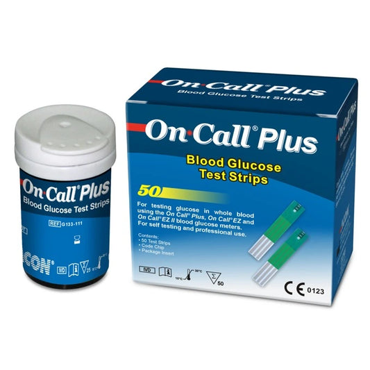 On Call Plus Glucose Test Strips – 50 pcs