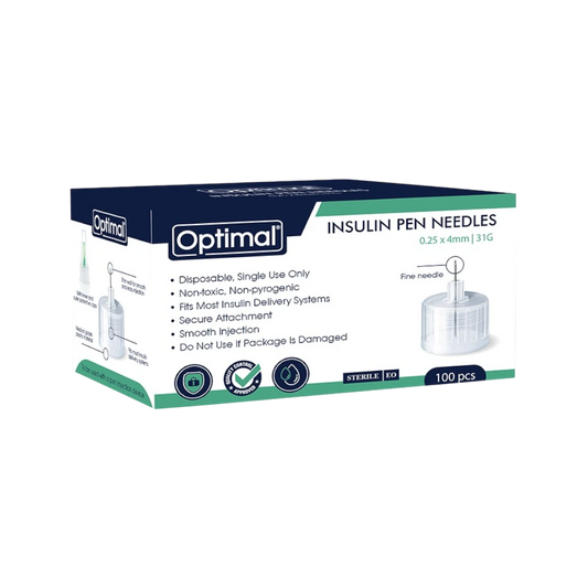 Optimal Insulin Pen Needles - 100 Pcs