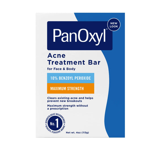 PanOxyl Acne Treatment Bar packaging on a white background