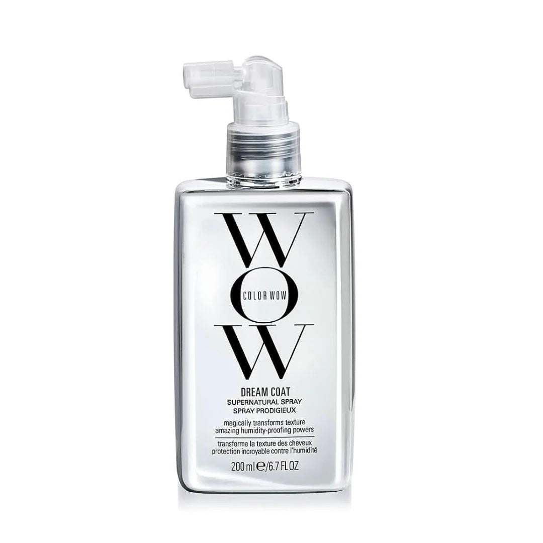 Bottle of WOW Dream Coat spray on a white background