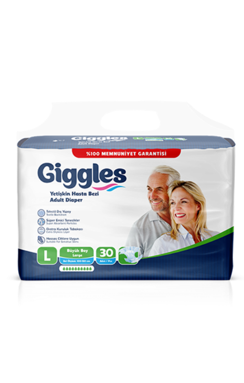 Giggles Adult Diapers Large 30 Diapers