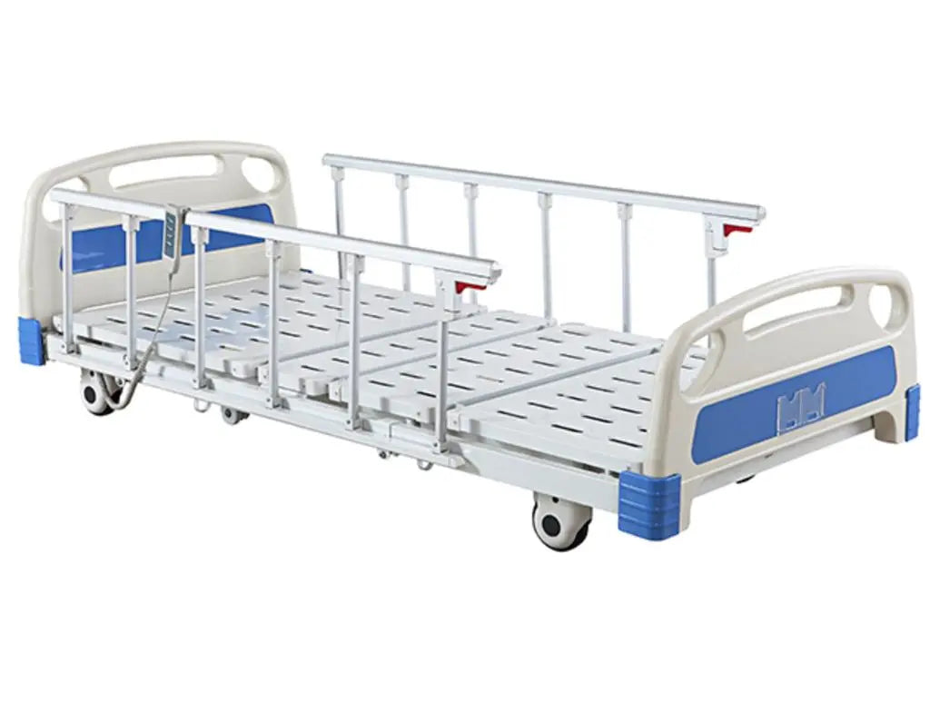 Albro Electric Three Function Hospital Bed With Metal Net Panel And Removable Guardrails