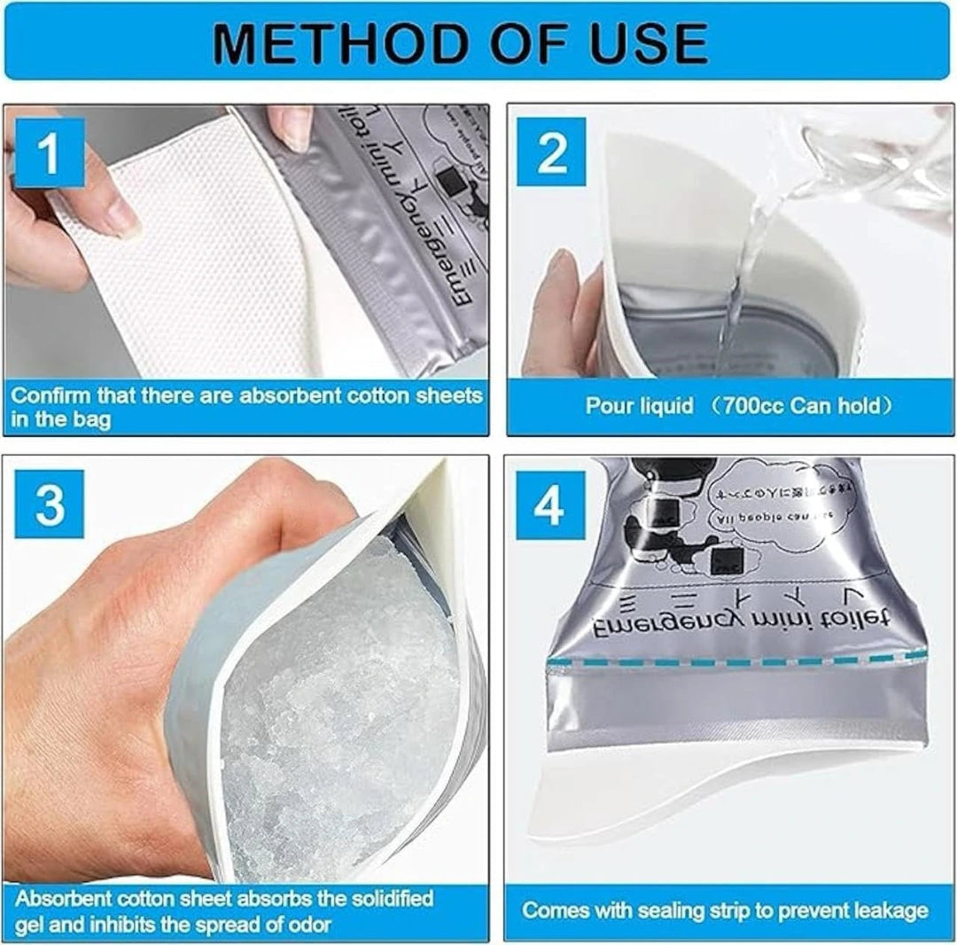 Step-by-step guide on using a product with absorbent cotton sheets and sealing strip.