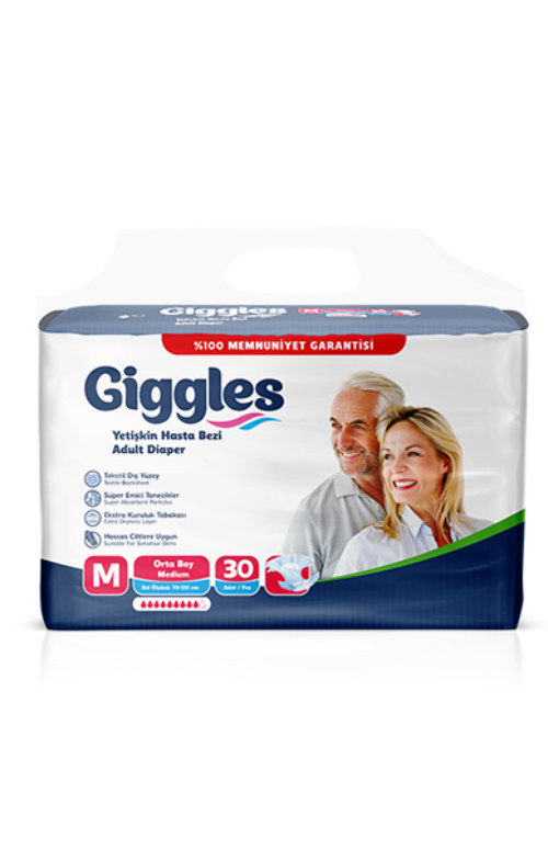 Giggles Adult Diapers Medium 30 Diapers