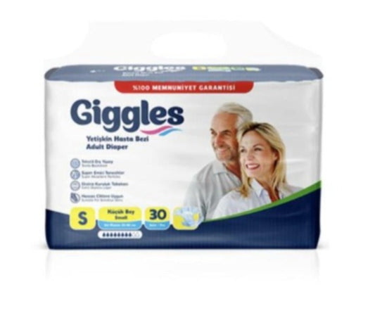 Giggles Adult Diapers Small 30 Diapers